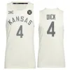 Kansas Jayhawks 10 Jalen Wilson Jersey College Basketball 4 Gradey Dick 15 Kevin Mccullar 24 K.J Adams 3 Duan Harris Jr 1 Joseph Sì