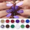 Acrylpulver Flüssigkeiten 60 Stück/Set Nail Art Glitzer Pailletten Mix Blau Gold Silber Weiß Farben Zucker Schleifpulver Pigment Staub Nagelversorgung Dekorationen 231202