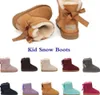 Новые сапоги UG G, детские австралийские зимние ботинки, дизайнерская детская обувь, зимняя классическая ультра-мини-ботинка, ботильоны для маленьких мальчиков и девочек, детские меховые сапоги для детей
