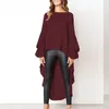 Damesblouses Tops voor dames Avondje uit Tunieken met zakken Losvallend Modieus Top Shirt Lange mouw O-hals Effen Kleur Trui Herfst