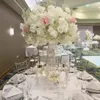 Düğün Merkezi Açık Cam Çiçek Ekran Stand Üreticisi, Tablolar Çiçek Temiz Akrilik Kavatlar Ekran Stand 71
