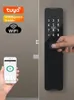 Door Locks Tuya WiFi Digital elektroniskt smart lås med biometriskt fingeravtryckskort Lösenord Nyckel Unlock USB -avgift 231202