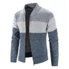 Pulls pour hommes Cardigan couleur correspondant veste tricotée décontractée et à la mode de haute qualité hommes chauds d'affaires