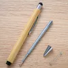 Stylos à bille de bambou multi-fonctionnal pour les employés de bureau de mariage Businet Business Advertising Hotel Writing Supplies