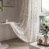 Curtain American Pastoral Printed Cotton Curtains French Window Living Room Dining Bedroom Modern