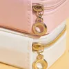Jewelry Pouches For Case Travel Storage Bag Necklace Earring Ring Bracelet Pink White Valentine's Day Dropship