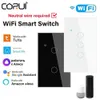 Switches Accessories Corui Tuya WiFi Smart Touch Switch EU US 1234 Gang Light Wall Knapp Behöver Neutral Support Alexa Google Home Life App 231202