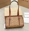 Yüksek kaliteli salıncak zip lüks tasarımcı vintage çiçek çanta deri kadın moda trend crossbody omuz çantası cüzdan