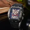 Montre à Quartz pour hommes, mode d'affaires, style araignée, décontractée, avec découpe en diamant, chronographe à trois aiguilles