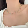 Chaînes Clavicule Chaîne Simple Titane Acier Fille Cadeau Bijoux De Mode Y2K Ras Du Cou Style Coréen Collier Femmes Bohème