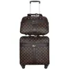Чемоданы 2022, высокое качество, 16 дюймов, ретро, женская дорожная сумка для багажа с сумочкой, набор чемоданов на колесах294P