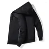 メンズジャケット2023メン冬のフリース暖かな防水ジッパーフード付きジャケット屋外カジュアルファッション風型男性コートプラスサイズ5xl