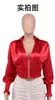 Bluzki damskie EWSFV 2023 Autumn and Winter Women Design Sense Sensual Wild Sexy Slim Red Red Blouse Shirt