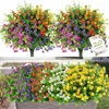 Couronnes de fleurs décoratives 1 lot de plantes artificielles d'extérieur résistantes aux UV pour la maison, la cuisine, le bureau, le mariage, le jardin, la décoration de fausse fleur 231202