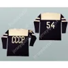 Anpassad 1954 Replica CCCP Russian Hockey Jersey New Top Stitched S-M-L-XL-XXL-3XL-4XL-5XL-6XL