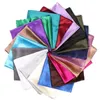 Scarves Imitation Silk Scarf Pure Color Women Square Hijab Ladies Luxury Shawl 90 90cm Large Head