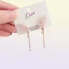 Fashionnew Fashion Women Star coréenne TV Star mignon Zircon Flower Drop Boucles d'oreilles Elegant Water Drop Pendientes Bijoux Girl GIFS GIF72588451