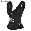 Diğer Külot Beonlema Siyah Gotik Korse Seksi Budier Kadın Çelik Kemik Steampunk Korsetleri Goth Korse Top Vintage Femme Corselet 231204