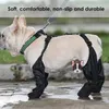Chaussures de protection pour animaux de compagnie Dacron chaussure pour chien botte imperméable respirant doux pour la marche en plein air résistant à la saleté 231204
