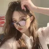 Lunettes de soleil Nouvelles célébrités en ligne Tiktok en ligne de Tiktok de haute qualité avec le même style de littérature personnalisée et d'art nude Ins Glass Fime Women 3408-Q-A