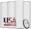 20-Unzen-Sublimationsrohlingsbecher 20-Unzen-US/CA-bestückte Edelstahlbecher mit Kunststoffstrohhalm Doppelwandige isolierte Wasserflaschen 25 Stück/Karton 0315