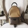 Whole- Women's Palm Springs designer Backpack Mini pu leather children backpacks women printing backpack M41560 6 color235D
