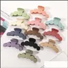 Klemmen Dame Vijfronde Rij Plastic Haar Dames Grote Maat Effen Kleur Paardenstaart Clips Klauw Koreaanse Meisjes Hoofdkleding Douche Scrunchies H223O