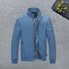 Men's Jackets Trendy Men Coat Zipper Placket Cold Resistant Warm Spring Casual Solid Color Thin