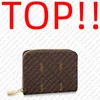 TOP. M60067 ZIPPY COIN PURSE Designer Fashion Women Zipped Card Holder Key Pouch Cles Mini Pochette Accessoires Luxury Sarah Clemence Wallet