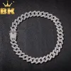 THE BLING KING 20mm Prong Cuban Link Chains Halskette Mode Hiphop Schmuck 3 Reihen Strasssteine Iced Out Halsketten für Männer Q1121228v