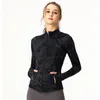 Frühlings-Frauen-Sportbekleidung, Reißverschluss, schnell trocknend, Sportjacke, Damen-Sport-Yoga-Jacke, eng, lässig, Jogging, schwarze Tarn-Strickjacke, Stehkragen, langärmelige Kleidung