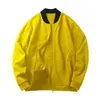 Men's Jackets Fall Spring Men Coat Stand Collar Loose Zipper Closure Cardigan Long Sleeve Elastic Cuff Casual Jacket