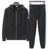 Nouveaux hommes survêtement costumes de sport costume de sport hommes vestes à capuche survêtements survêtements costumes veste pantalons ensembles hommes veste costume de sport ensembles