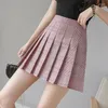 Jupes femmes jupe courte plissée printemps été mignon Plaid a-ligne danse étudiant JK filles Style japonais taille haute Mini