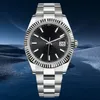 Menwatch Aydınlık Saat Erkekleri İzler Kutu Yüksek kaliteli saat 41mm Başkan Datejust Sapphire Cam Asya 2813 Hareket Otomatik Erkekler Saatler Bilek saatleri