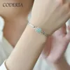 Chain Real Blue Bracelet Excellent Cut 1.0CT Passed Diamond Test 925 Sterling Silver Women's Bangle Birthday Gift Jewelry 231204