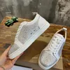 Homens de moda Mulheres divertidas Vieira 2 Adolon tênis de luxo Especchio camurça de camurça de couro Seavaste 2 Orlato Louis Junior Spikes Sneaker Sneaker Tamanho 35-46