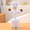 Plush Dolls Doll Dancer Animals Glowing Dancing Rabbit Record Sound Repeat Talking Dance Cow Baby Toy 231204