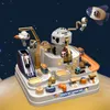 ダイキャストモデルカートラックセットおもちゃ列車カートスペース航空宇宙動物レールおもちゃのおもちゃのための子供のディダクティックインタラクティブゲーム231204