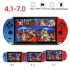 Jeu de joueur portable X12 Plus 16G Console de jeu portable à écran HD de 7 pouces X12 8G X7 psp 5 pouces Dual Joystick Audio Classic Arcade Game avec boîtes de vente au détail