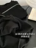 Women's T Shirts Korean Fashion Black T-shirts Slim Women Chic Hollow Out Tees Gyaru Zipper E-Girl Top Punk Clubwear 2000s Aesthetic
