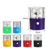 New Style Mini Smoking Colorful Plastic Electric USB Dry Herb Tobacco Grind Spice Miller Grinder Handpipes Portable Innovative Design Pipes DHL