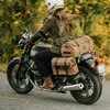 Duffel Bags Motorcycle Backpack Canvas Waterproof Rider's Bag Equipment Riding Back Seat Luggage Carrying275Y