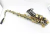 Margewate BB Tenor Black Nickel Saxophone Musical Instrument B Flat Sax med Case Mouthpiece Tillbehör