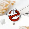 Pins Broches Ghostbusters Emaille Pin Witte Ghost Badge Broche Tas Kleding Revers Cartoon Fun Movie Sieraden Cadeau voor fans Vrienden Dr Dhzci