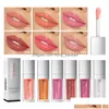 Lip Gloss Jelly Color Changing Oil Plum Moisturizing Crystal Water Light Sexy Plump Nourishing Glow Lips Makeup Cosmetics Drop Deliv Dhdih