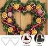 Dekorativa blommor 2 PCS Garland Hoop Garden Decoration Wreath Frames Christmas Wire Metallic Line Flower Iron Floral Making