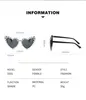 Zonnebril Mode Roze Hartvormige Party Effecten Bril Vrouwen Merk Designer Y2K Zon Vrouwelijke Brillen Shades