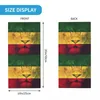 Lenços Rasta Lion Stripe Bandana Pescoço Gaiter Máscara Impressa Lenço Jamaicano Jamaica Multi-Uso Rosto Equitação Unisex Adulto Inverno