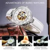 Montres femme BUREI marque femmes mode or montres automatiques dames de luxe étanche saphir creux mécanique montre-bracelet Relogio Feminino 231204